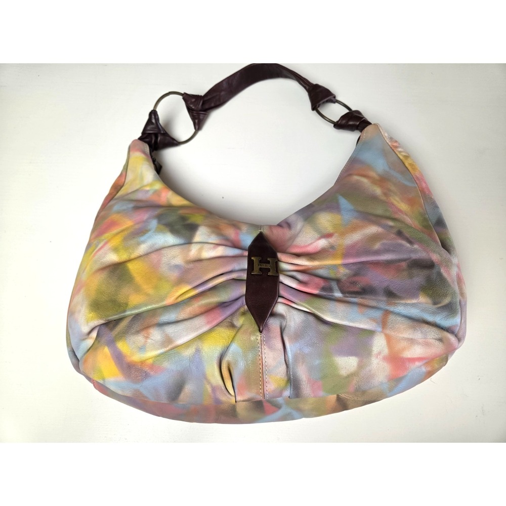 HARA Women's Soft Leather Shoulder Purse, Pastel, Hobo Bag, Y2K, Spring